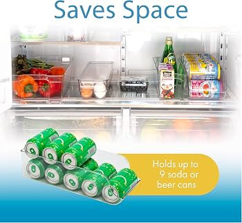 Dial Industries Refrigerator Soda Beverage Can Dispenser, Clear | Amazon (US)