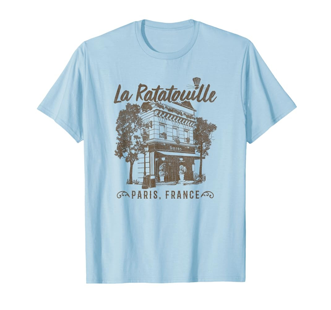 Disney Pixar Ratatouille Paris, France Vintage Restaurant T-Shirt | Amazon (US)