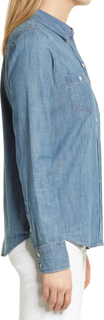 Cotton Chambray Button-Up Shirt | Nordstrom