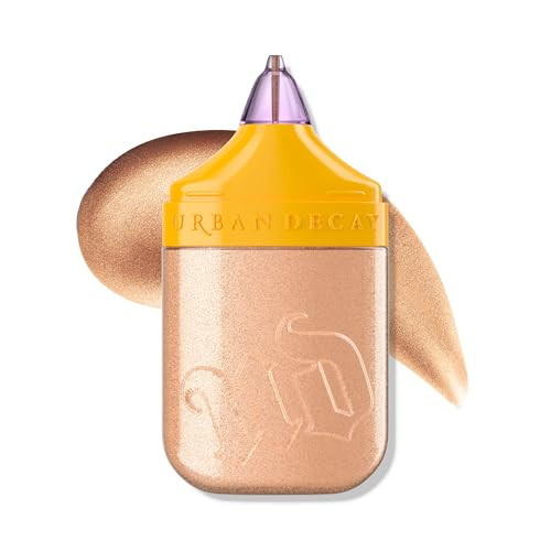 Urban Decay Face Bond Waterproof Luminizer (Space Cowboy - Champagne With Silver Sparkle), All-Over Liquid Highlighter + Bronzer, with 3% Niacinamide, Smudge-Resistant, Transfer-Resistant - 1 fl oz | Amazon (US)