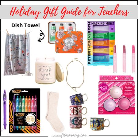 Holiday Gift Guide for Teachers 

Christmas gifts | gift guide | gifting | socks | classroom | beauty | coffee mug | jewelry 

#LTKHoliday #LTKstyletip #LTKSeasonal