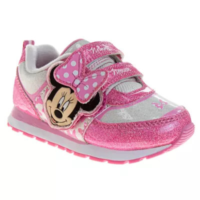 Disney Toddler-Little Kids Minnie Mouse Double Hook & Loop Face Design Sneakers | Tractor Supply