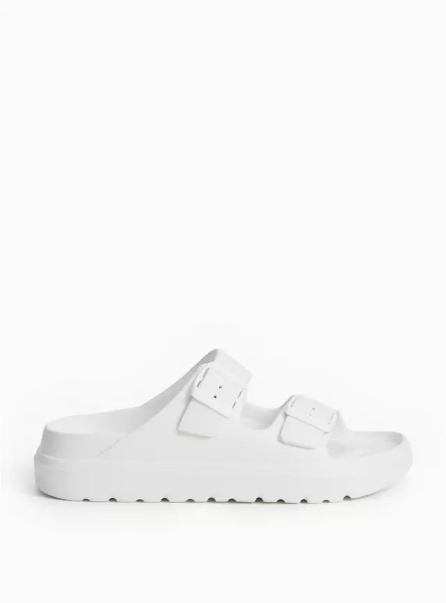 Buy White EVA Strap Sliders 6 | Sandals | Tu | Tu Clothing