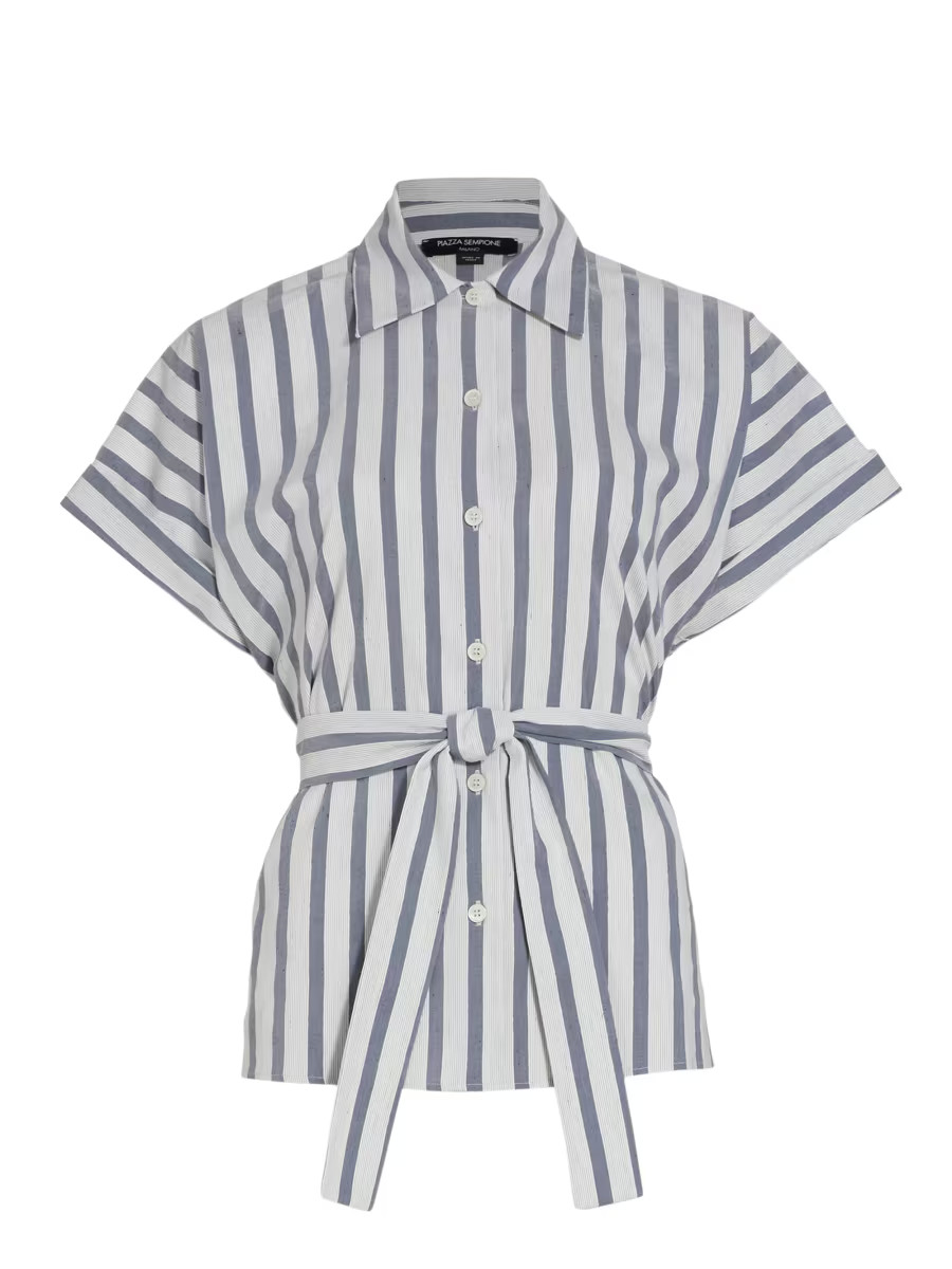 Belted Striped Shirt | Saks Fifth Avenue