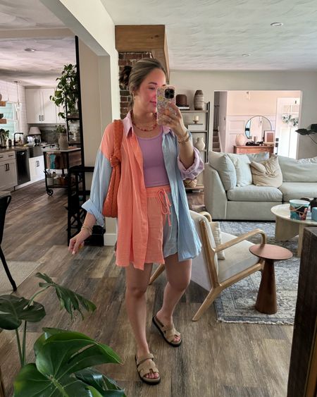 Mamas outfit today! Have been living in two piece sets lately. The shorts are so comfy and high waisted. I got this last year and still love so much! In a medium 🩵

Amazon sets, postpartum, 10 days PP, postpartum outfits, nursing friendly, free people tank, FP movement 

#LTKSeasonal #LTKFindsUnder100 #LTKShoeCrush