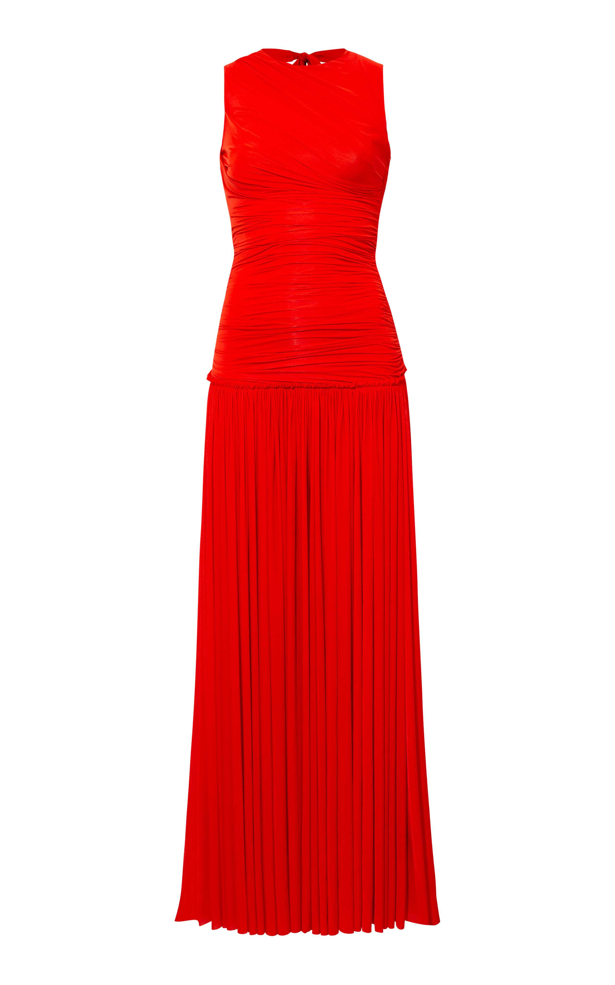 Alina Open-Back Ruched Jersey Maxi Dress | Moda Operandi (Global)