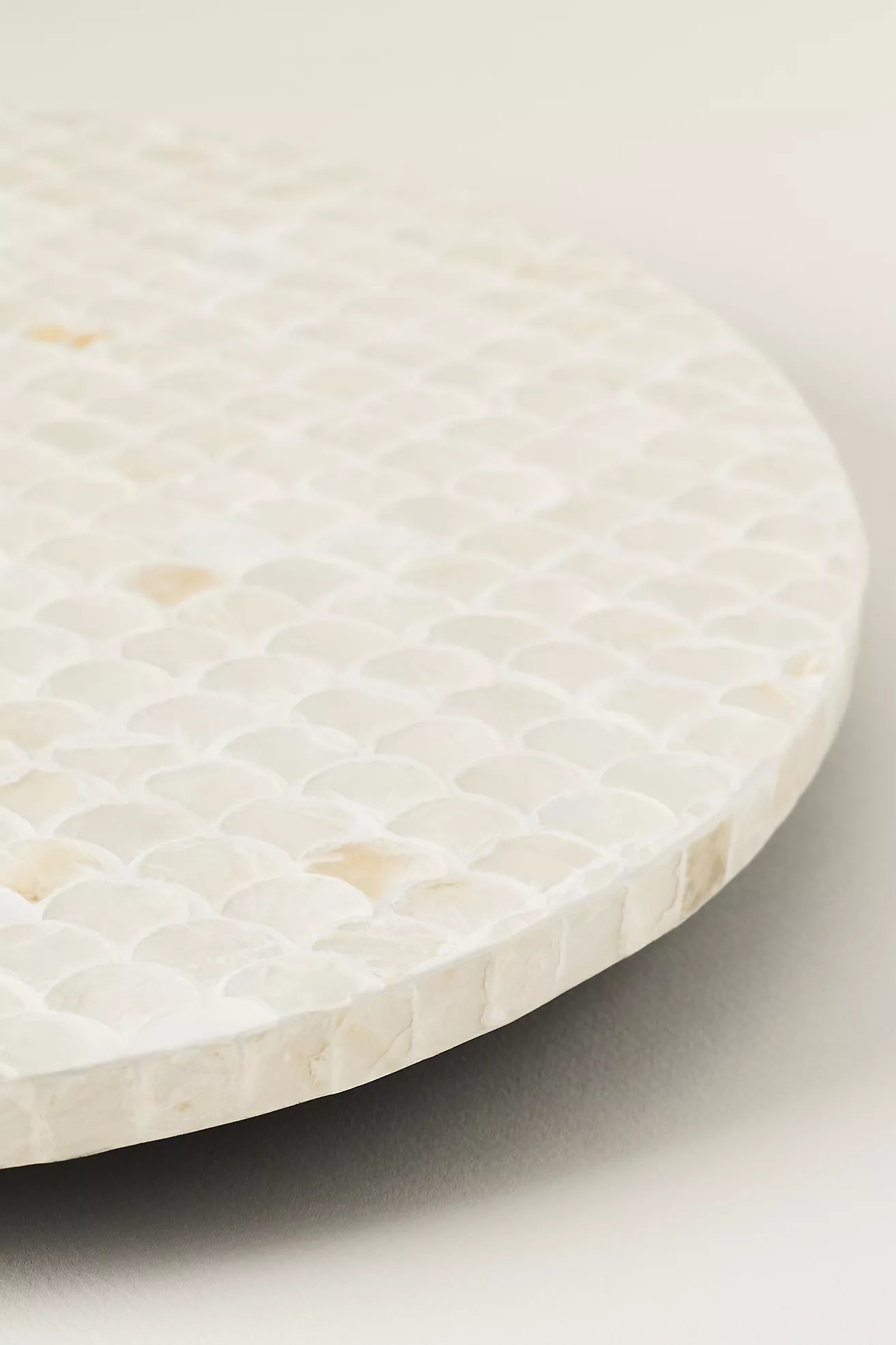 Wood and Capiz Embelished Shell Lazy Susan | Anthropologie (US)