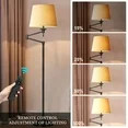 70" Modern Floor Lamp for Living Room Lighting With Remote Control, 350°Swing Arm Design, 9W Bul... | Walmart (US)