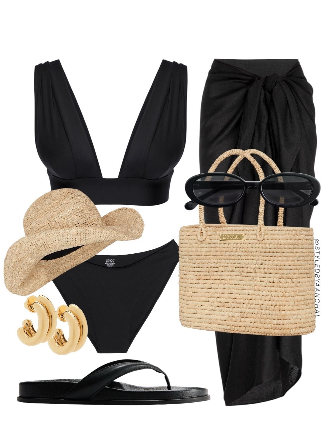 Black swimwear vacation outfit inspo



Black swimwear
Raffia bag
Raffia hat
Black flip flops
Black sunglasses 
Monday swimwearr


#LTKTravel #LTKSeasonal #LTKSwim