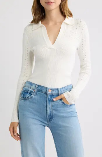 Madewell Johnny Collar Sweater in Lighthouse at Nordstrom Rack, Size Xx-Large | Nordstrom Rack