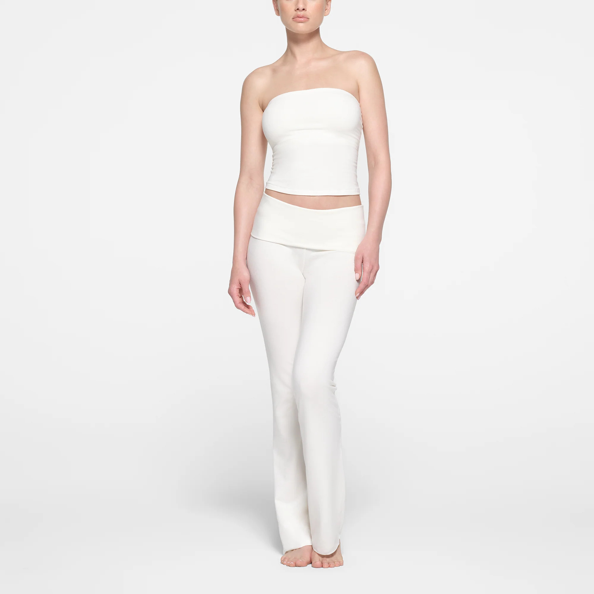 SKIMS Tube Top | White | XL | Cotton Jersey | SKIMS (US)