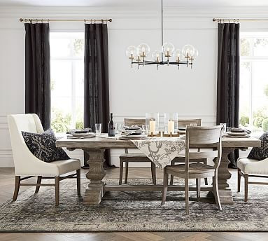 Banks Extending Dining Table - Gray Wash | Pottery Barn (US)