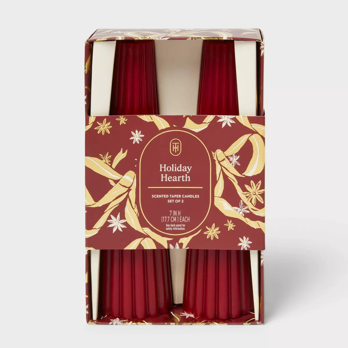 Set of 2 Holiday Hearth Taper Candles - Threshold™ | Target