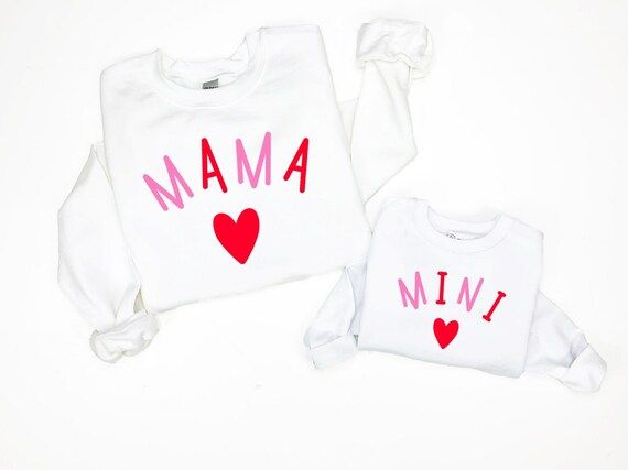 Mommy and me shirt, mama and mini shirt, mom and daughter matching shirt, mom and daughter shirt,... | Etsy (US)