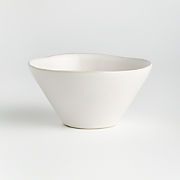 Marin White Cereal Bowl + Reviews | Crate & Barrel | Crate & Barrel