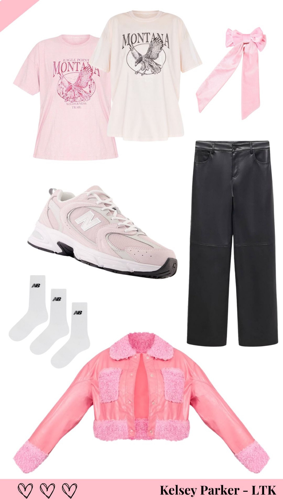 Elevating my dog walking looks in 2024 🎀

New balance, PLT, Pretty Little Thing, Mango, Valentine’s