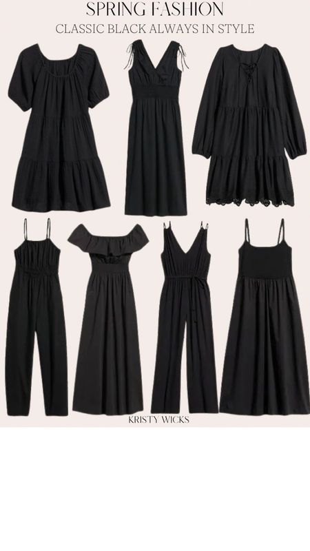 You can never go wrong with classic black! 🖤 Love these different looks mini and midi dresses to the cute jumpsuits so in style this year! 🙌
These are all a great value too so stock up on some cute black classics!!!💃🏼💫


#LTKFind #LTKU #LTKunder50