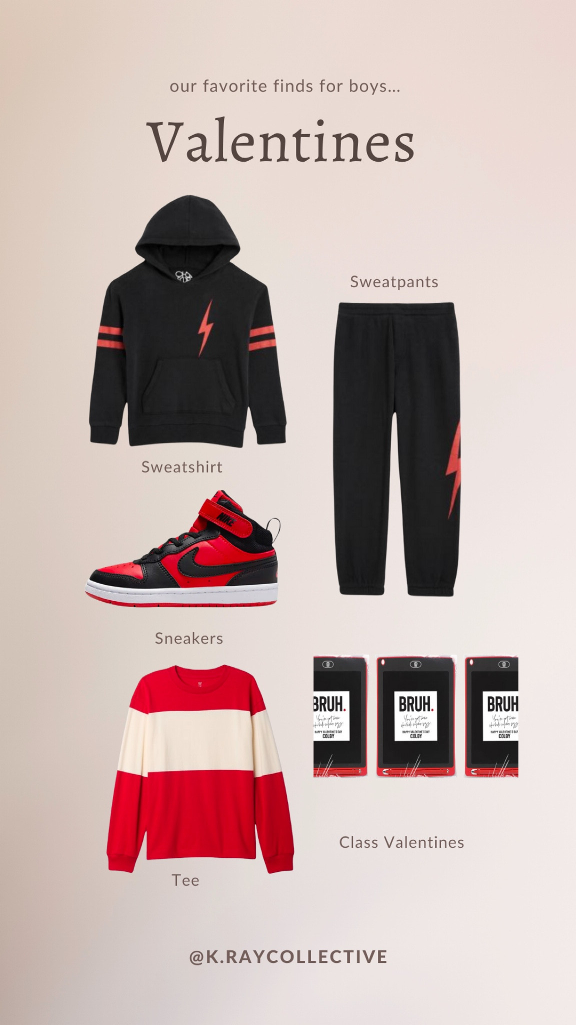 Valentine’s outfit finds for your boys.  Class Valentine’s boys will love to plus the super rad sneakers.

#BoysOutfits #BoysSweatshirts #ValentinesOutfits #ValentinesOutfits #BoysSneakers

#LTKKids #LTKGiftGuide #LTKSeasonal