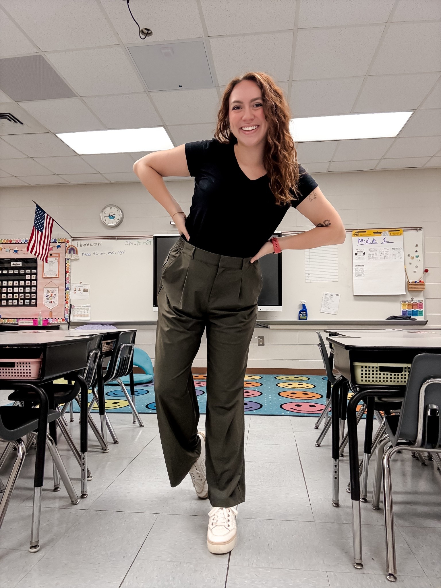 Teacher outfit, teacher style, teacher fashion, workwear, work pants, work clothes, office style

#LTKFindsUnder100 #LTKWorkwear #LTKFindsUnder50