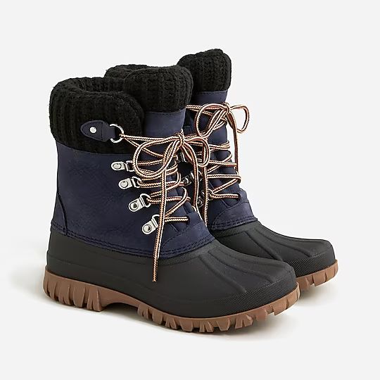 Perfect Winter boots with ribbed cuff | J.Crew US