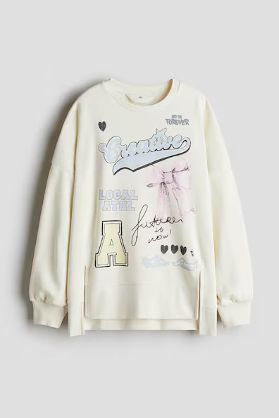 H & M - Oversized Sweatshirt - White | H&M (US + CA)