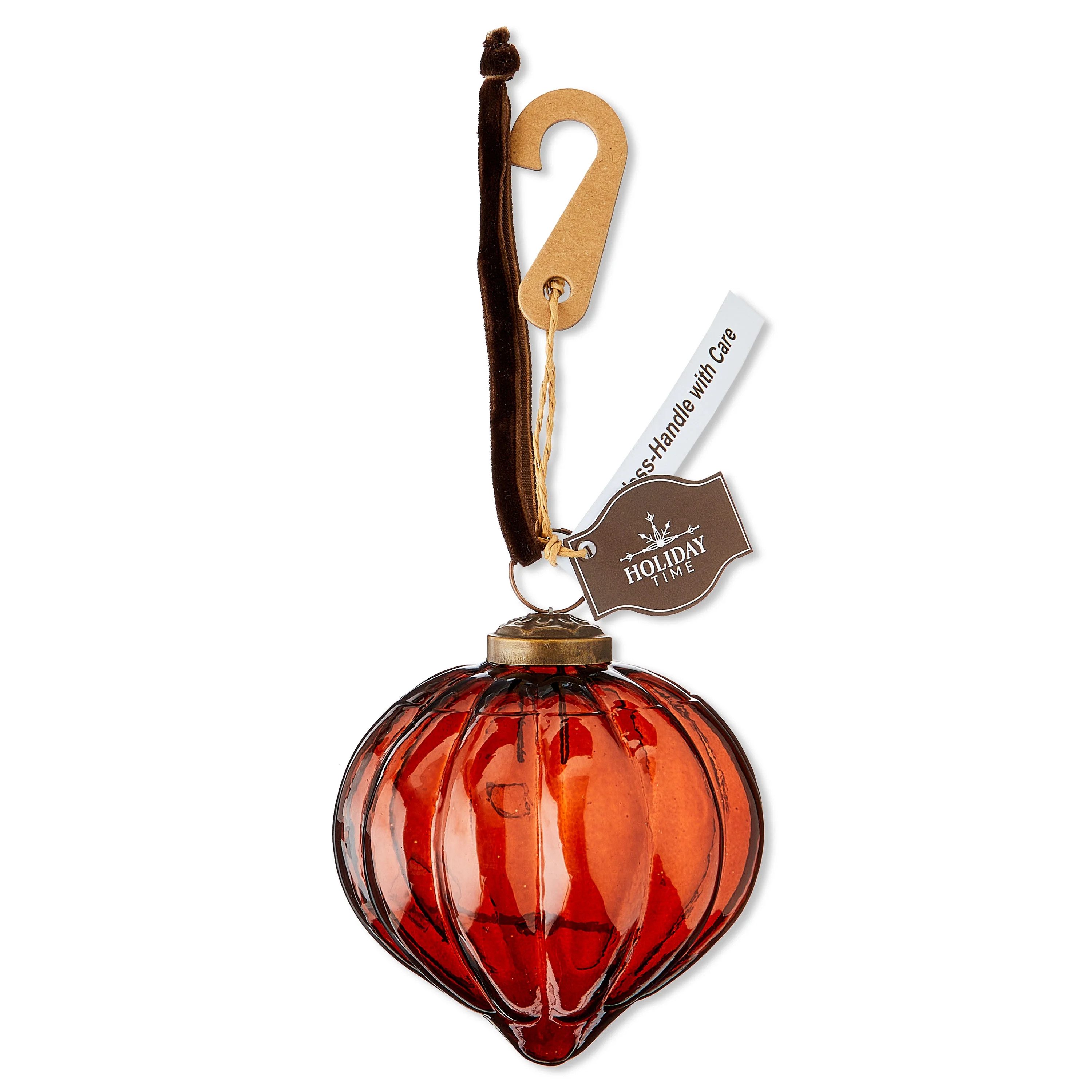 Brown Glass Christmas Ornament, 3.5", by Holiday Time | Walmart (US)