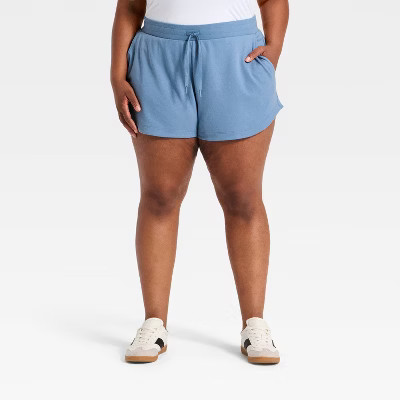 Women's Active Comfort French Terry High-Rise Shorts - All In Motion™ | Target