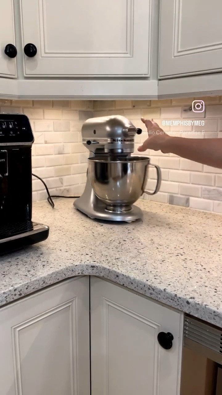 Can your stand mixer do this? found these stick on rollers on Amazon and my life has CHANGED. Every morning we have to push the coffee and (ridiculously heavy) espresso machines back and forth under our cabinets to use them. These rollers make it a breeze and help to free up more useable space on countertop. Win/win!

#LTKhome