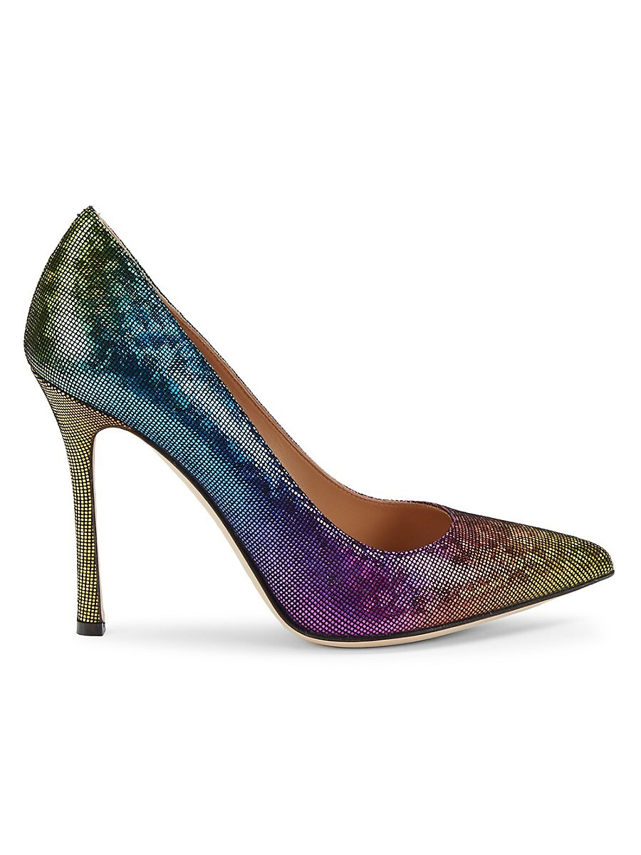 Sergio Rossi Women's Stiletto Heel Leather Pumps - Rainbow - Size 37 (7) | Saks Fifth Avenue OFF 5TH