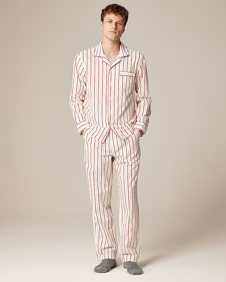 Pajama set in cotton poplin | J. Crew US