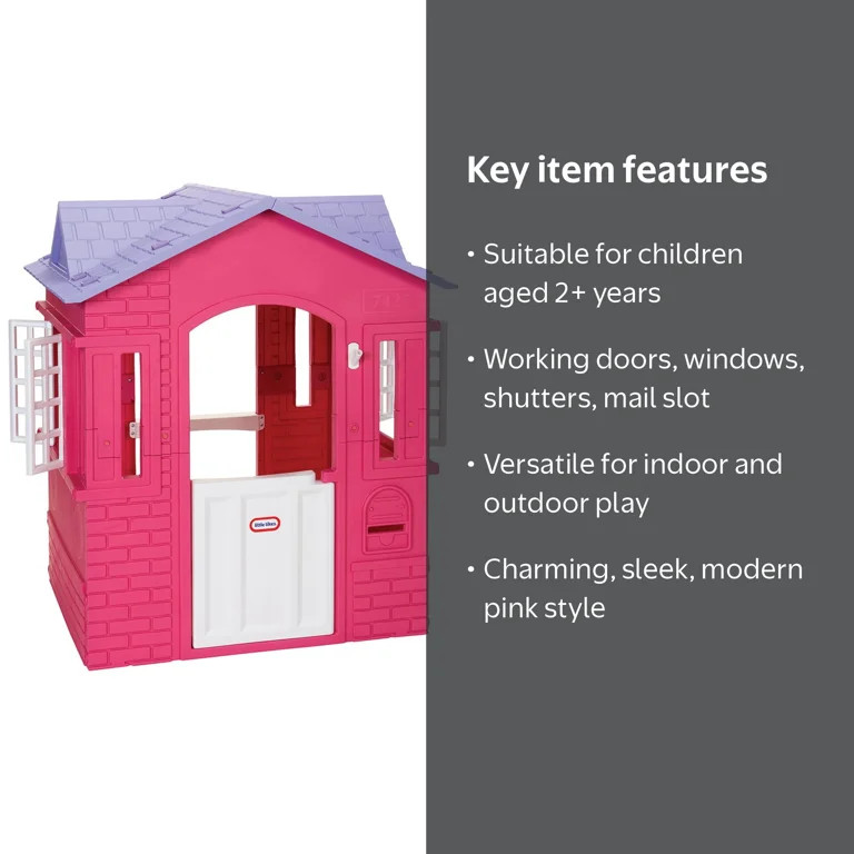 Little Tikes Cape Cottage House, Pink - Pretend Playhouse, Ages 2-8 | Walmart (US)