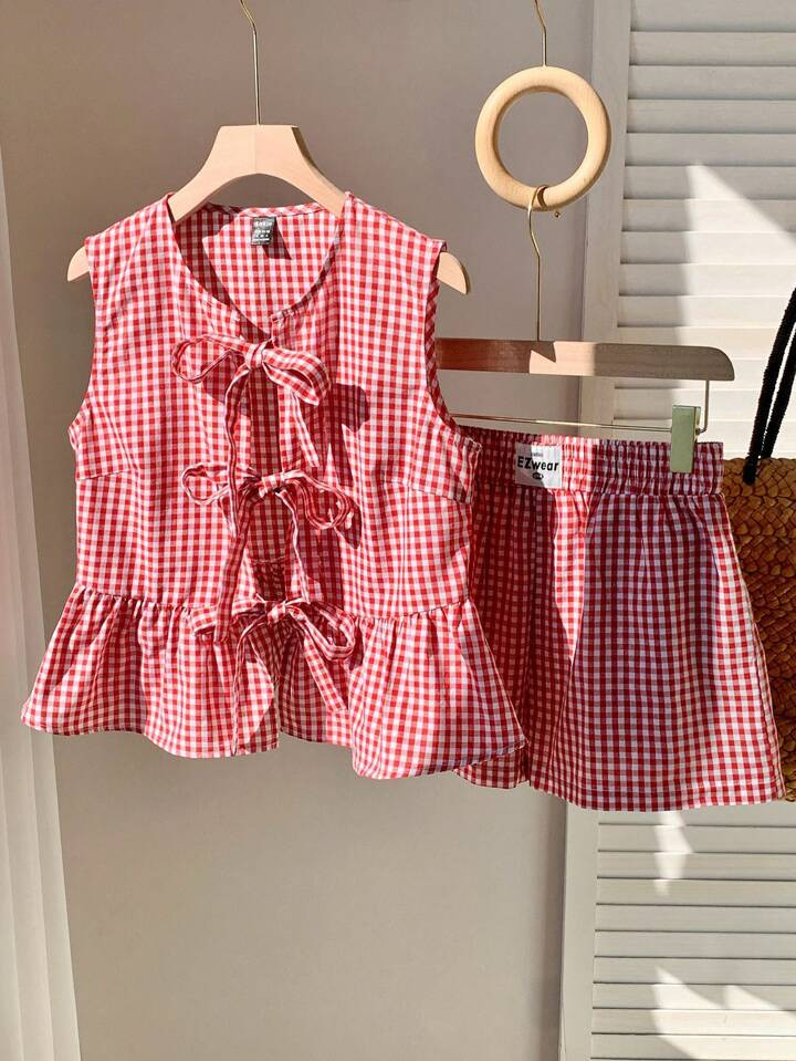Red And White Set | SHEIN
