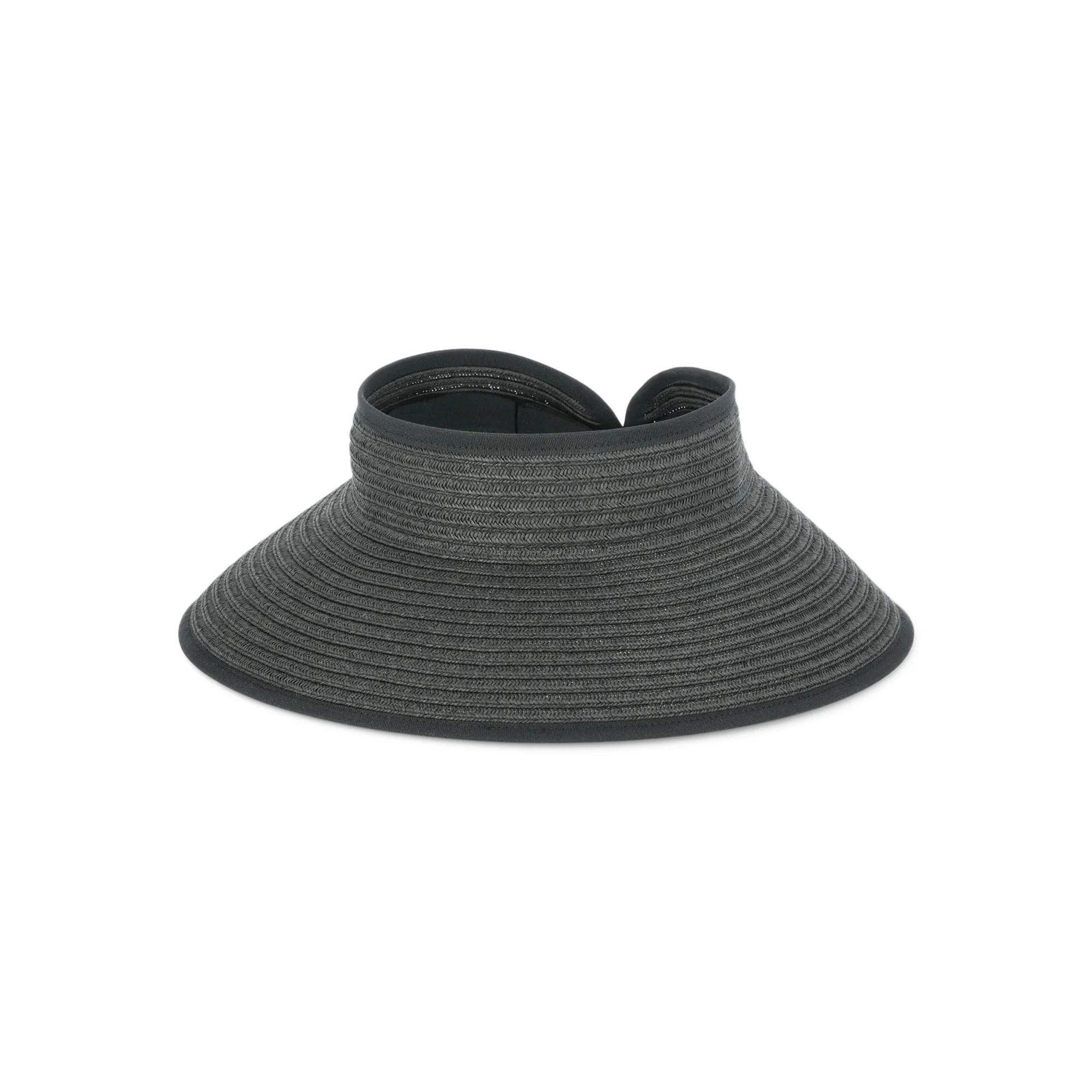 Time and Tru Women’s Packable Visor, Black, One Size Fits Most | Walmart (US)