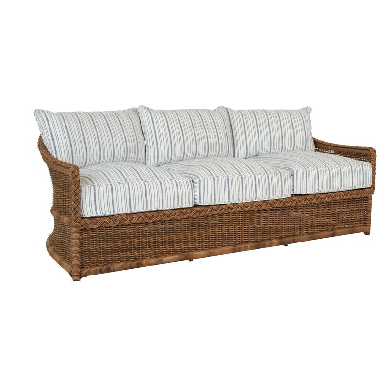 Emilia Sofa, Linen Indigo | One Kings Lane