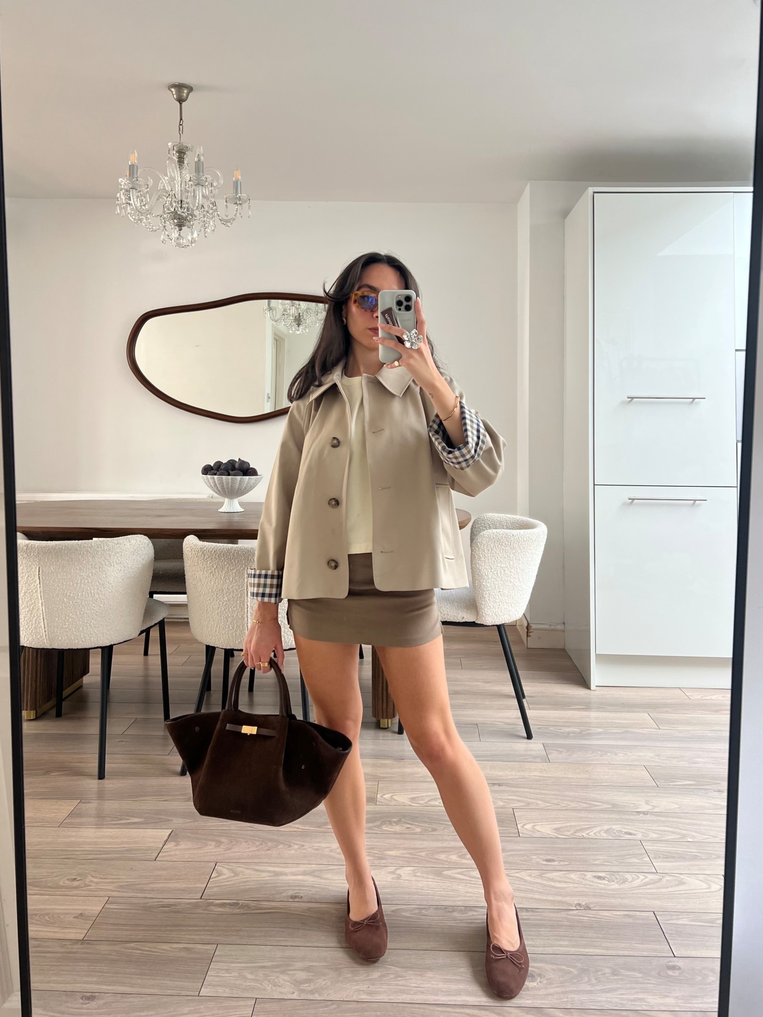 Autumn outfits, sezane trench, we are twinset, asos, demellier bag, ballet flats, suede brown

#LTKstyletip #LTKpetite #LTKautumn