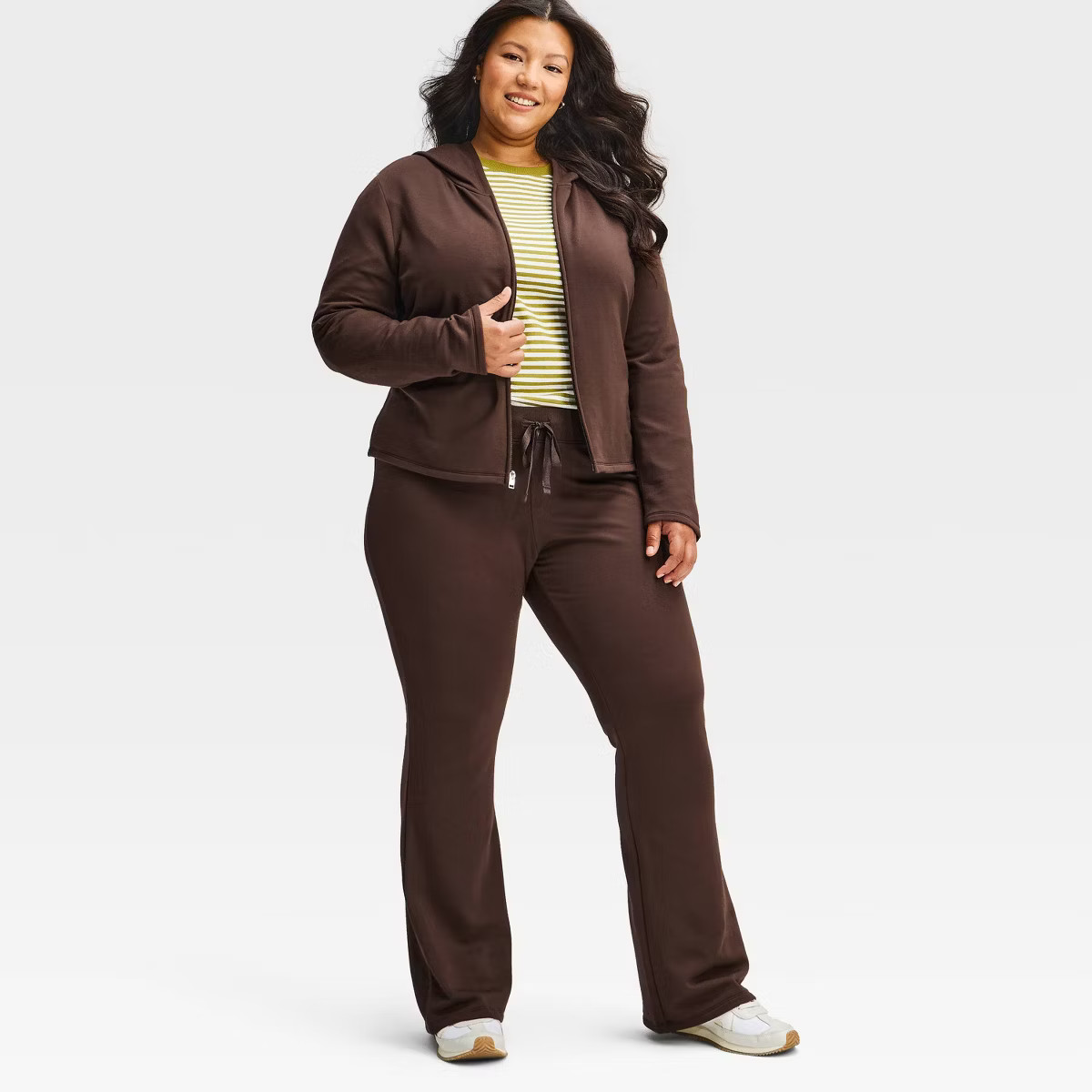Women's Hooded Spongy Zip-Up Sweatshirt - WIld Fable™ Berry Purple S | Target