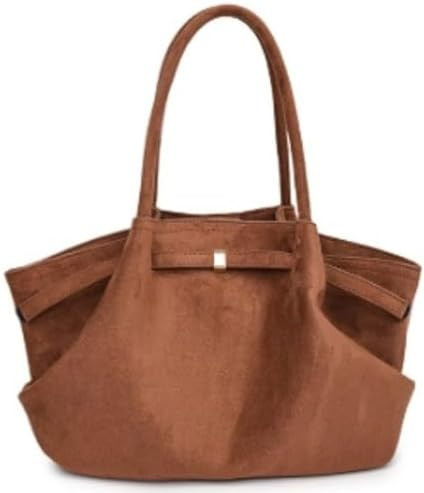 Makukke Faux Suede Tote Bag for Women, Suede Bag Hobo Handbag Women Large Vintage Shoulder Bag Pu... | Amazon (US)