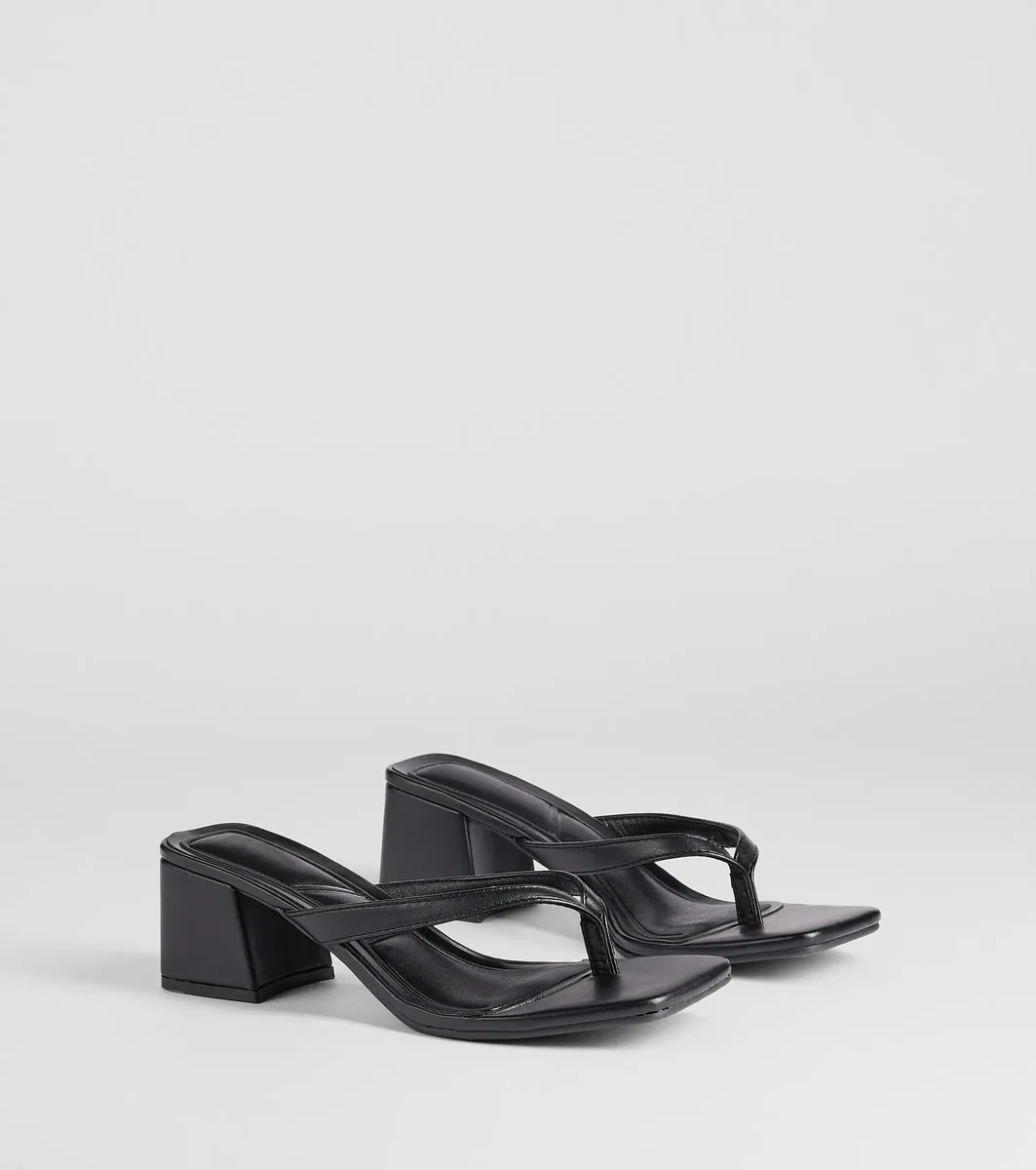 Elevated Chic Thong-Strap Mules | Windsor Stores
