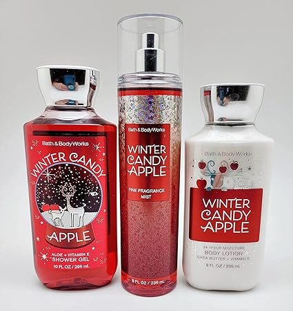 Generic Bath & Body Works - Winter Candy Apple - 3 pc Trio Bundle - Shower Gel, Fine Fragrance Mi... | Amazon (US)