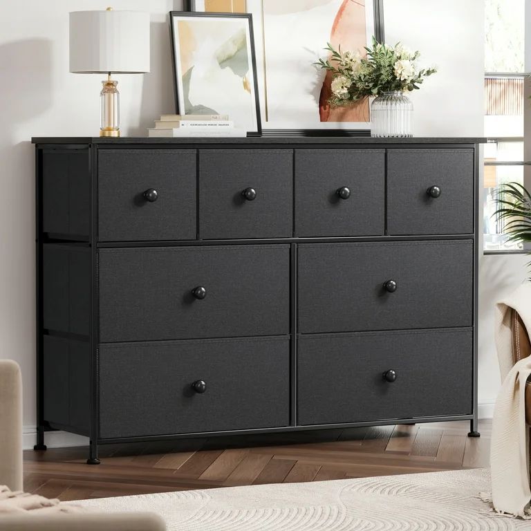 REAHOME 8 Drawer Dresser, Chest of Drawers for Bedroom, Fabric Drawer for Kids and Adult, Steel F... | Walmart (US)