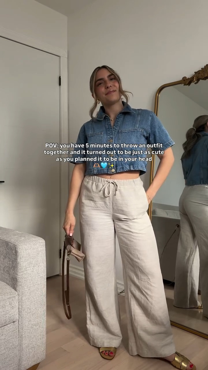 Don’t you love when that happens? 5 minutes to throw together a chic outfit for dinner and it turned out perfect 🙌🏼 Shirt and shoes are Zara!

#ootn #wiwt #chicoutfit #dailyoutfitlook #aritziastyle #linenpants #summeroutfitideas #dailyoutfitreels

#LTKstyletip #LTKsummer #LTKcanada