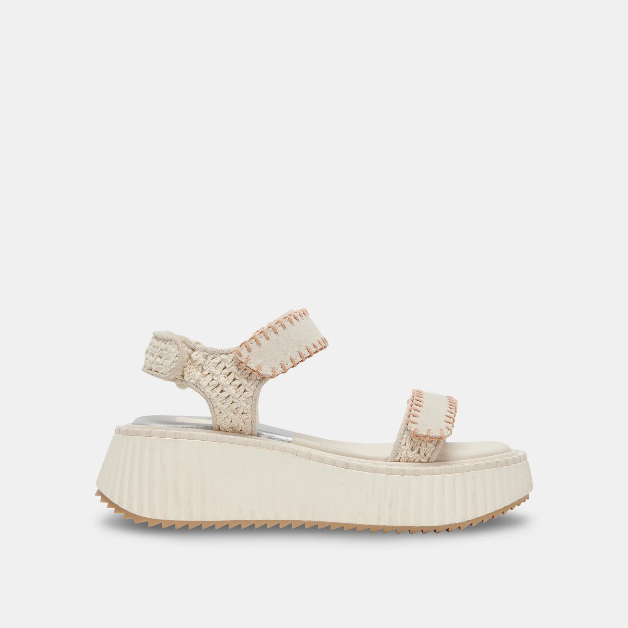 Debra Sandals Ivory Suede | DolceVita.com