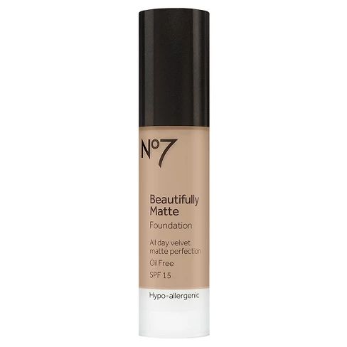 No7 Beautifully Matte Foundation SPF 15 - Medium Shades - 1oz | Target