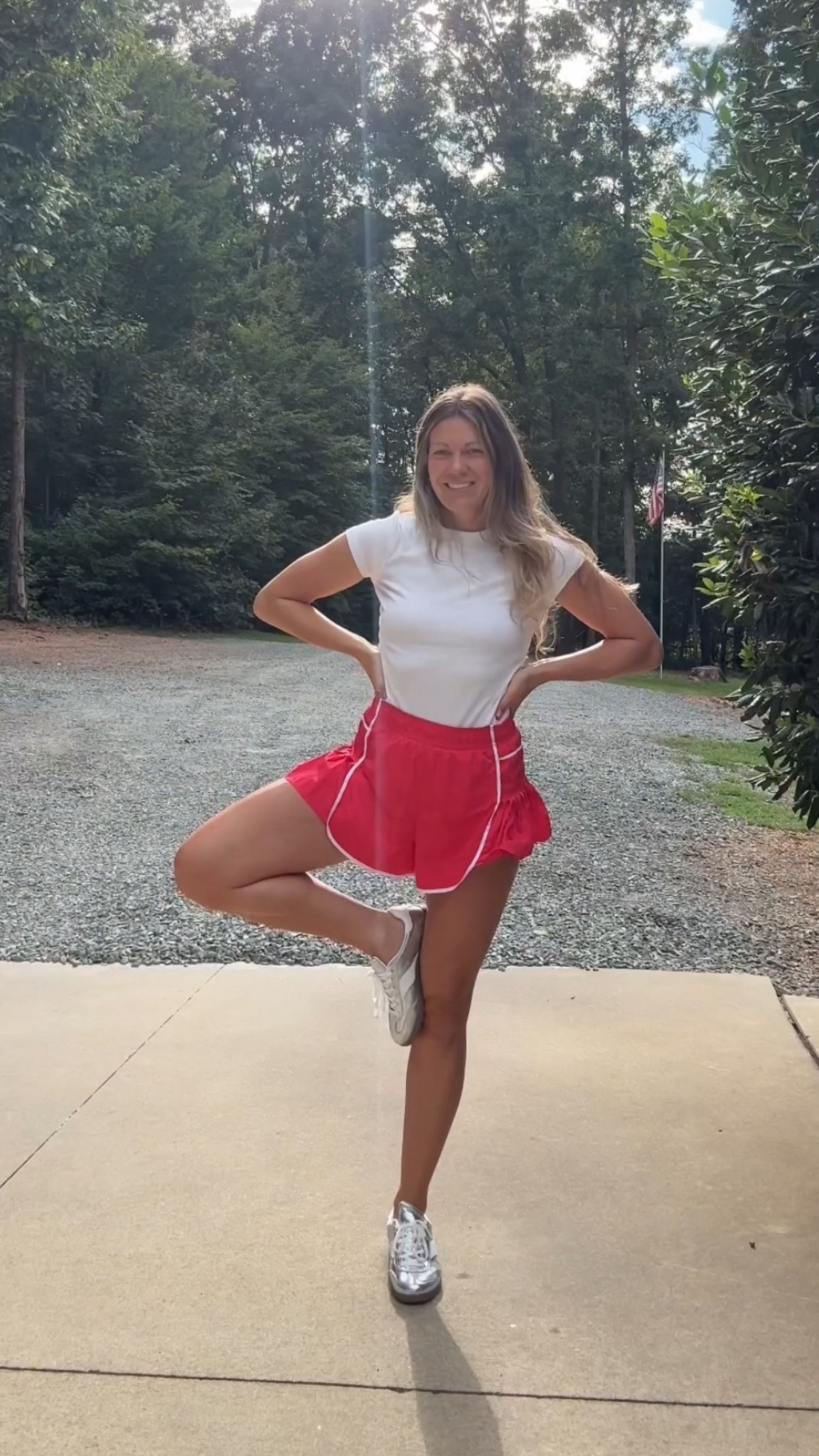 cutie clearance shoes, FAVORITE new shorts & basic tee 👌🏼 #momfit 

#LTKSaleAlert #LTKStyleTip #LTKActive