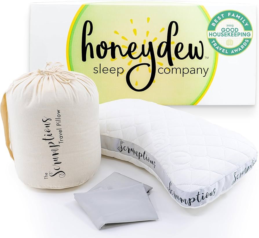 Honeydew Scrumptious Travel Pillow – Made in USA with Cooling Copper Gel Fill – CertiPUR Cert... | Amazon (US)