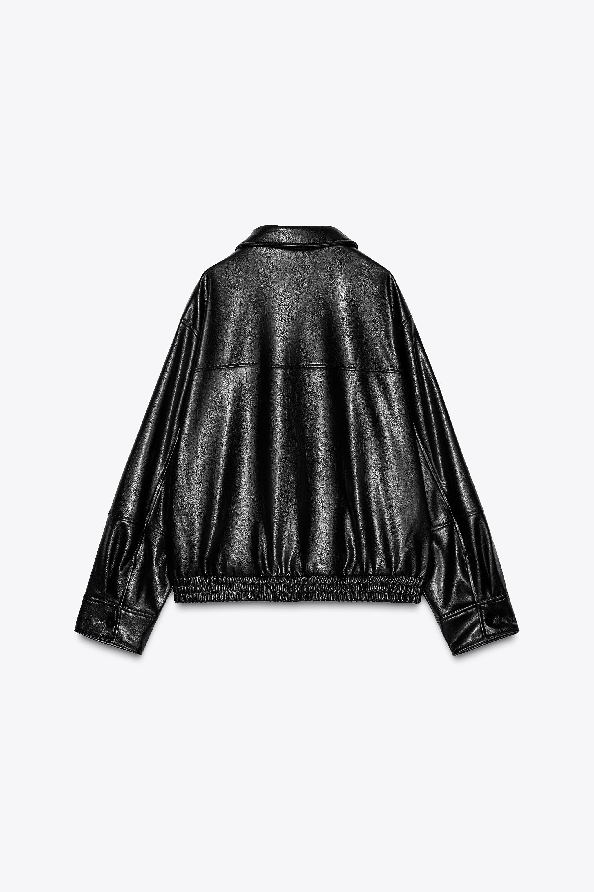 LEATHER EFFECT BOMBER JACKET | Zara UK