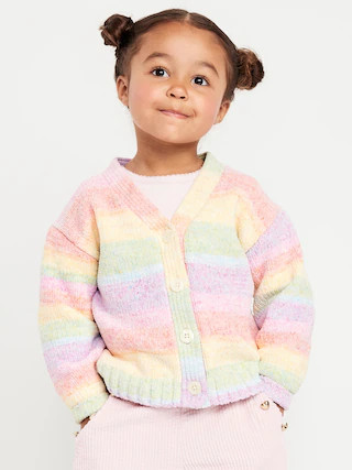 Textured Ombr\u00e9 Cardigan Sweater for Toddler Girls | Old Navy (US)