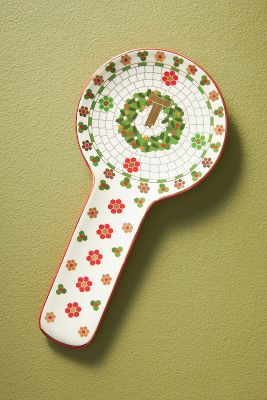 Festive Bistro Tile Spoon Rest | Anthropologie (US)