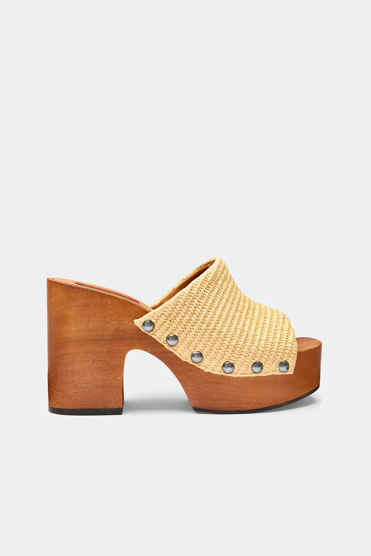 Sol Wood Sandal In Natural | Simon Miller