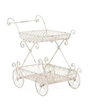 34x36.75 Iron Vintage Style Odesa 1794 Two Tier Flower Cart | TJ Maxx